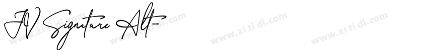 JV Signature Alt字体转换